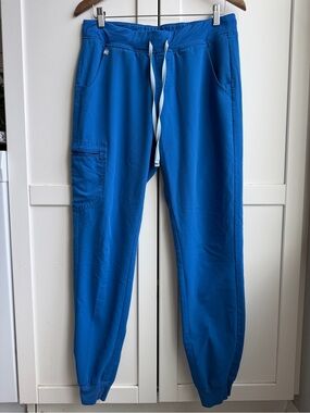 FIGS Technical Collection Blue Cargo Jogger Scrub Pants Women’s M
